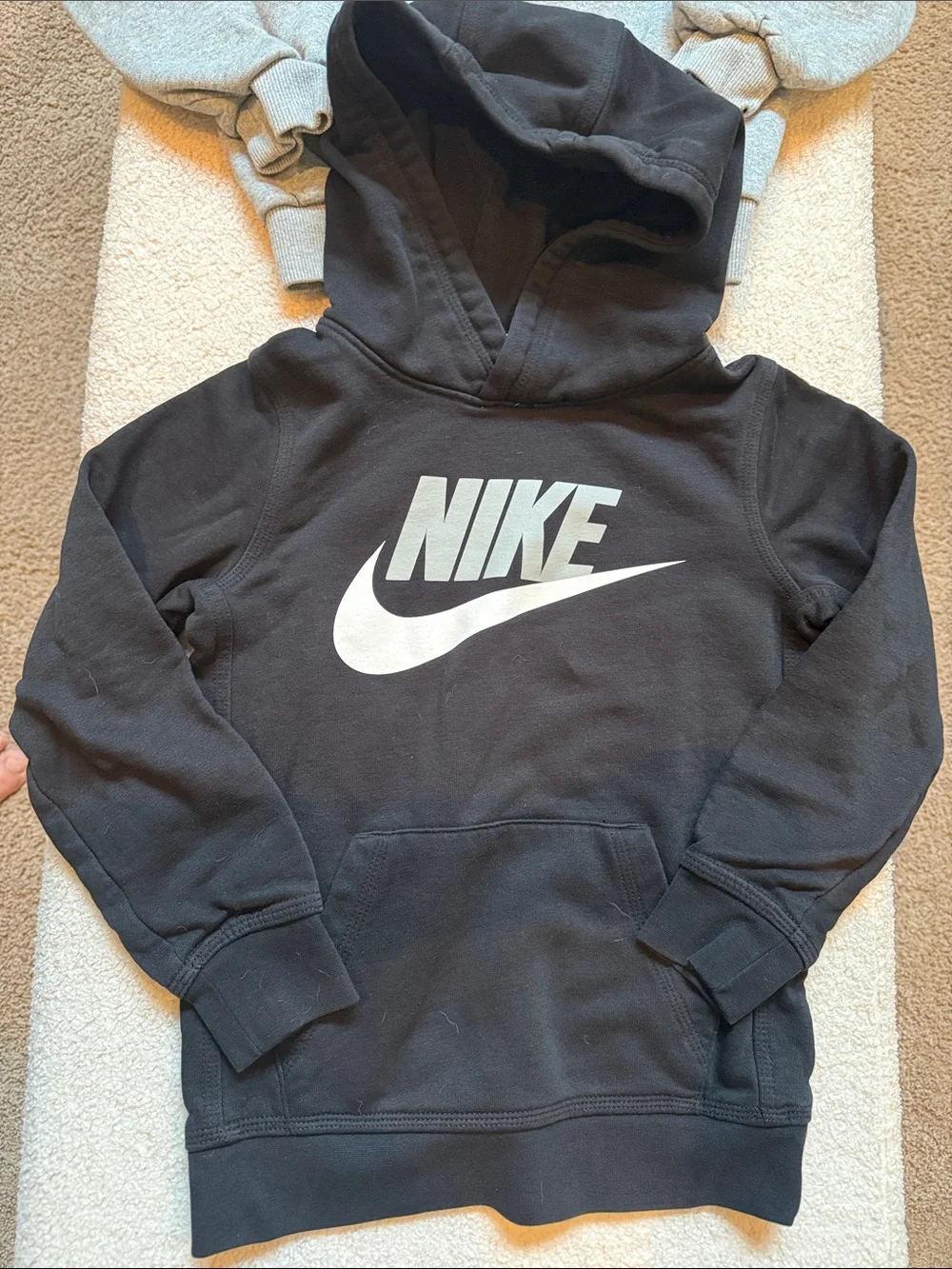 🔥Bundle of 3 Nike Kids Sweater Hoodie pullover! Sz 6-7 / S. Gray,Black,Blue.